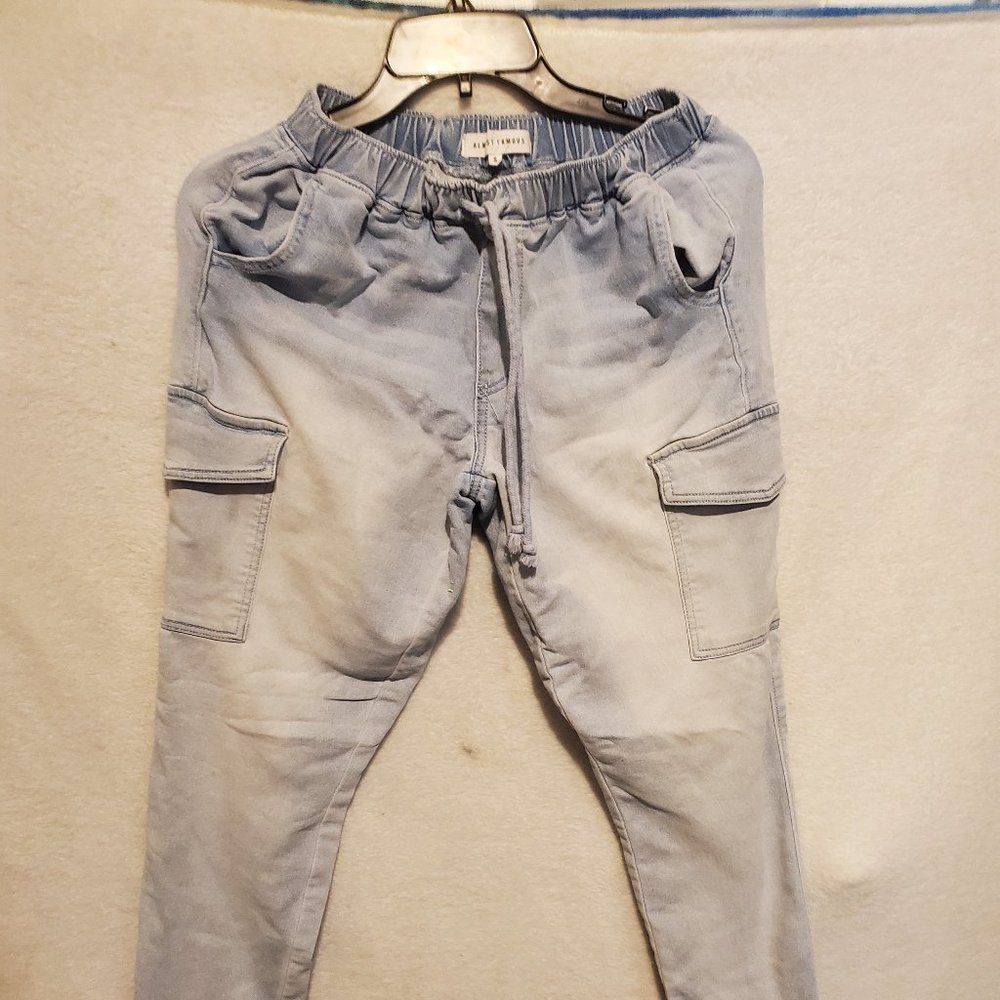 Womens size small denim 3/4 joggers
